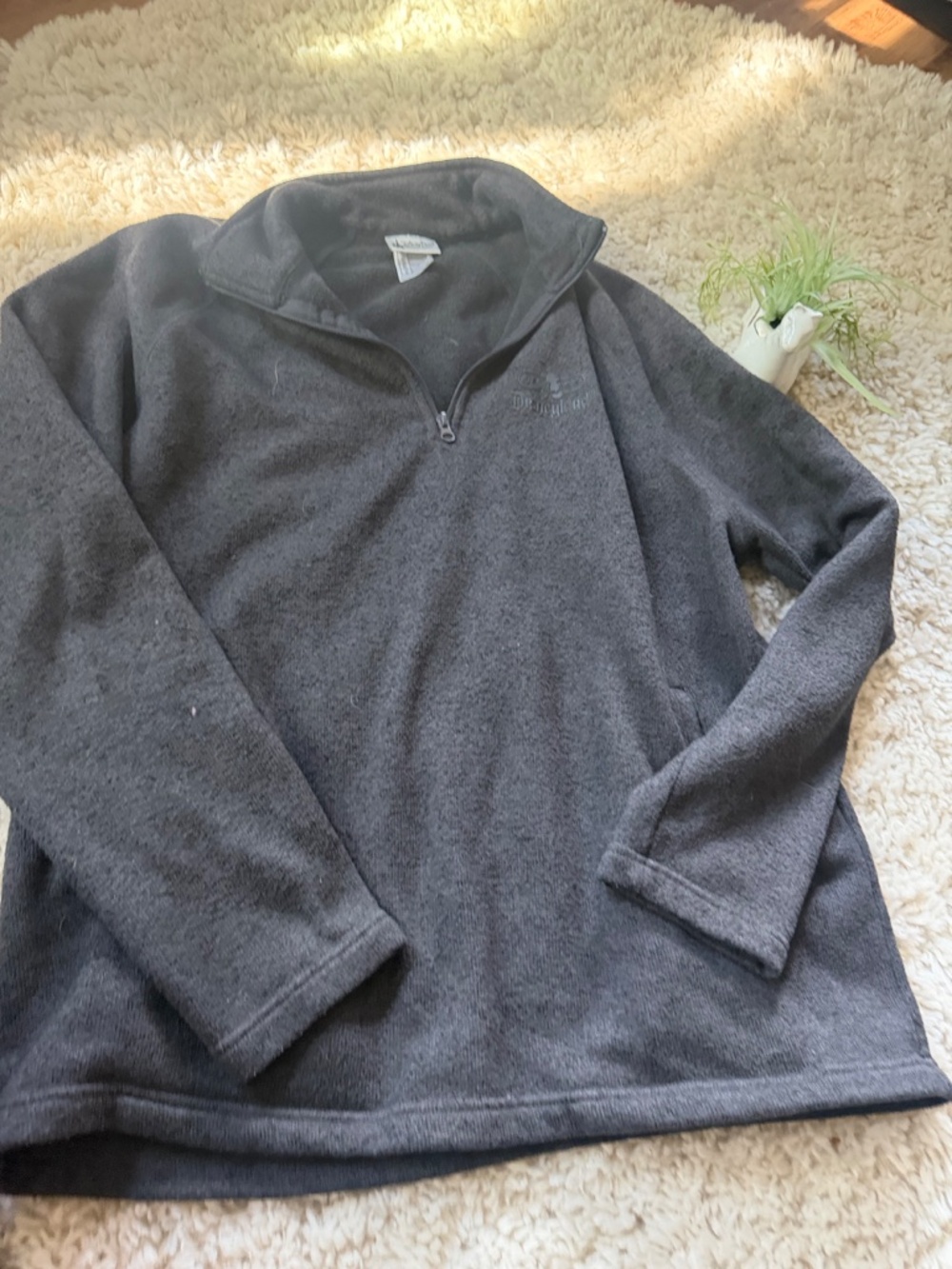 Disney Parks Disneyland polyester half-zip fleece super cute warm women’s pullov - Picture 3 of 6